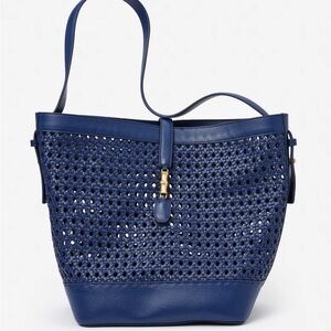 Crawford Leather Handbag - Color Nautical Navy